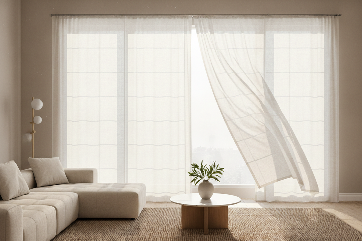 45-Inch Roman Shade Guide: Sizing, Smart Motorization, and Fabric Dynamics