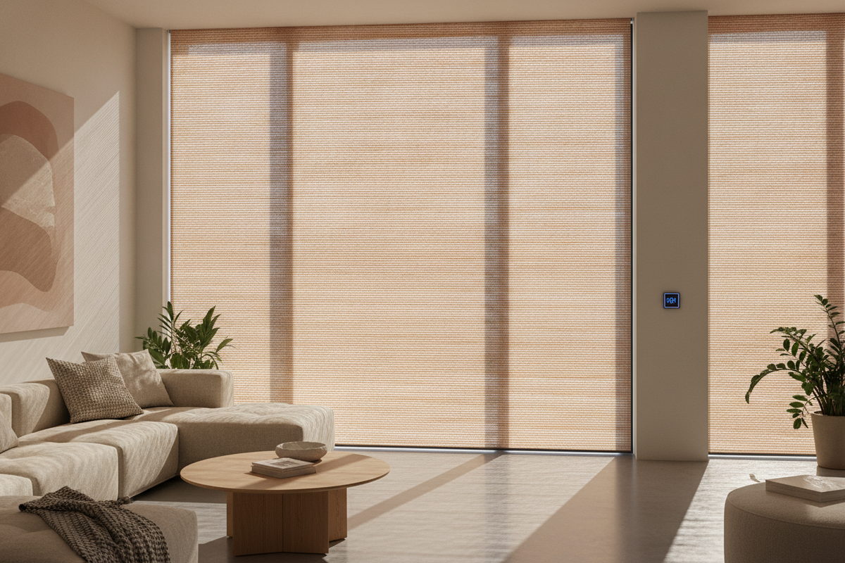 Curtains That Look Like Wood: Texture Styling, Earth Tones, and Smart Motorization