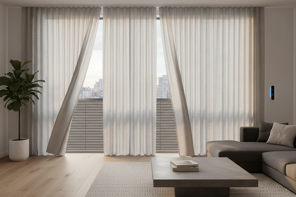 Gray Faux Wood Blinds: Color Undertones, Material Resilience, and Smart Motorization