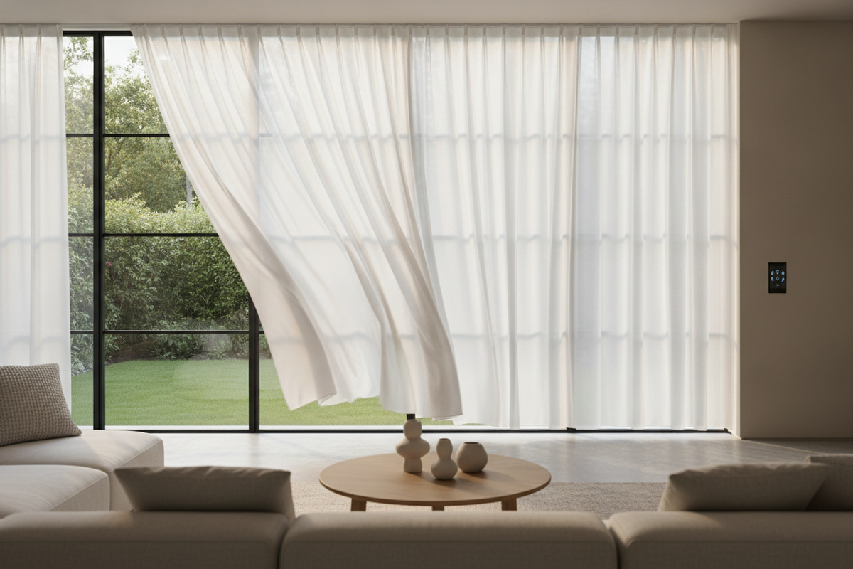At Home Store Curtains vs. Custom Motorization: Sizing, Fabrics, and Smart Upgrades