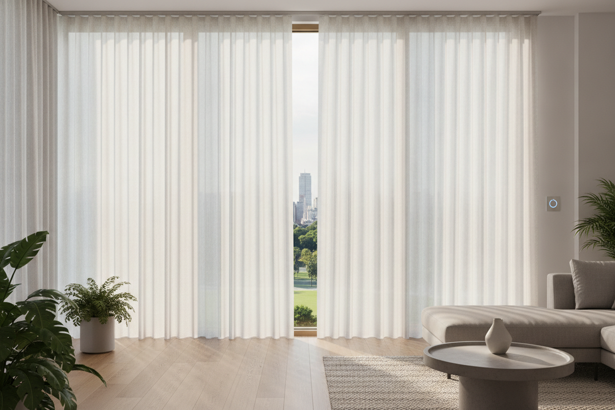 Vertical Blinds Sun Blocking: Material Selection, Light Bleed Mechanics, and Smart Automation