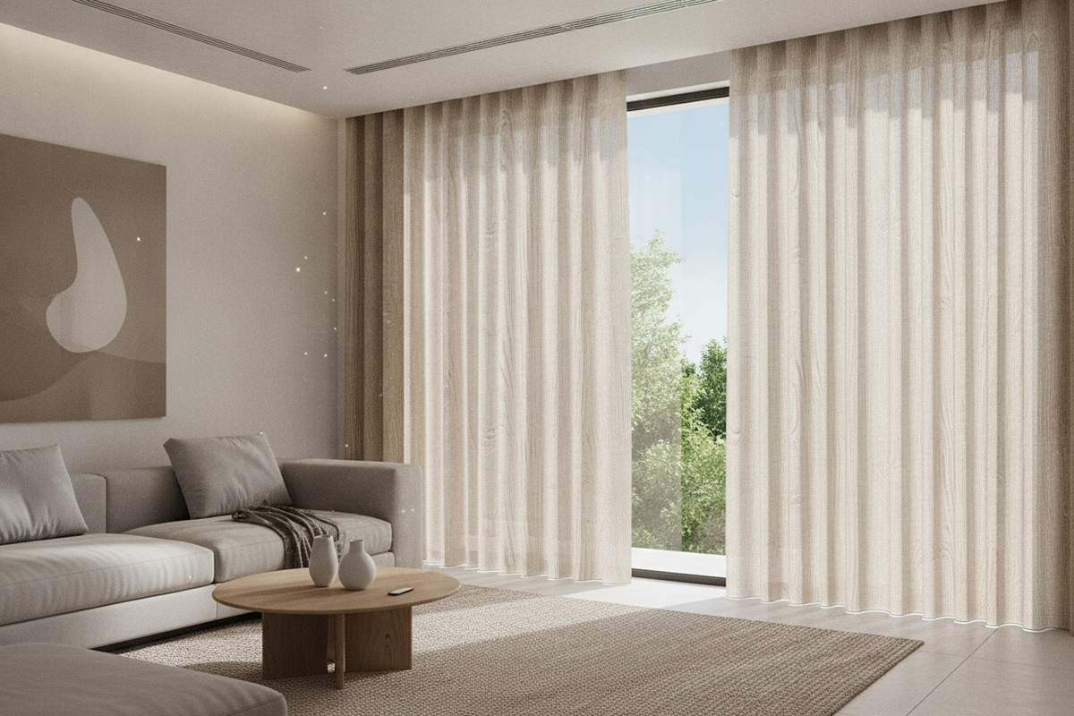 Wood Looking Curtains: Aesthetic Textures, Substrate Mounting, and Smart Drapery Automation