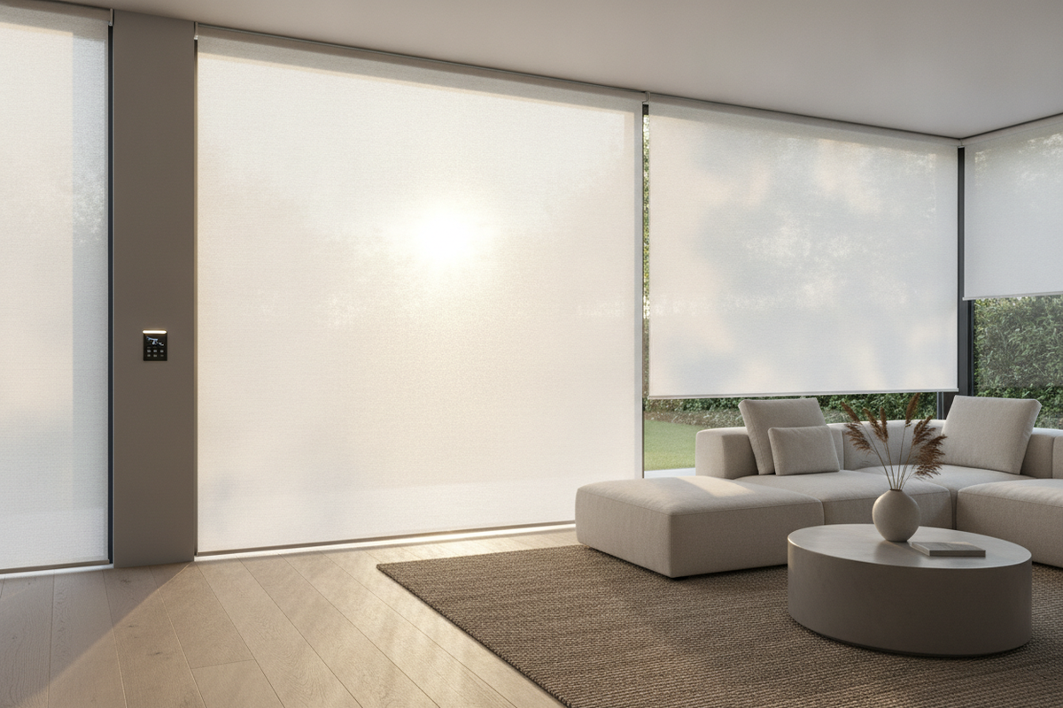 Roller Shades Inside or Outside Mount: Complete Guide to Light Gaps, Sizing, and Smart Automation