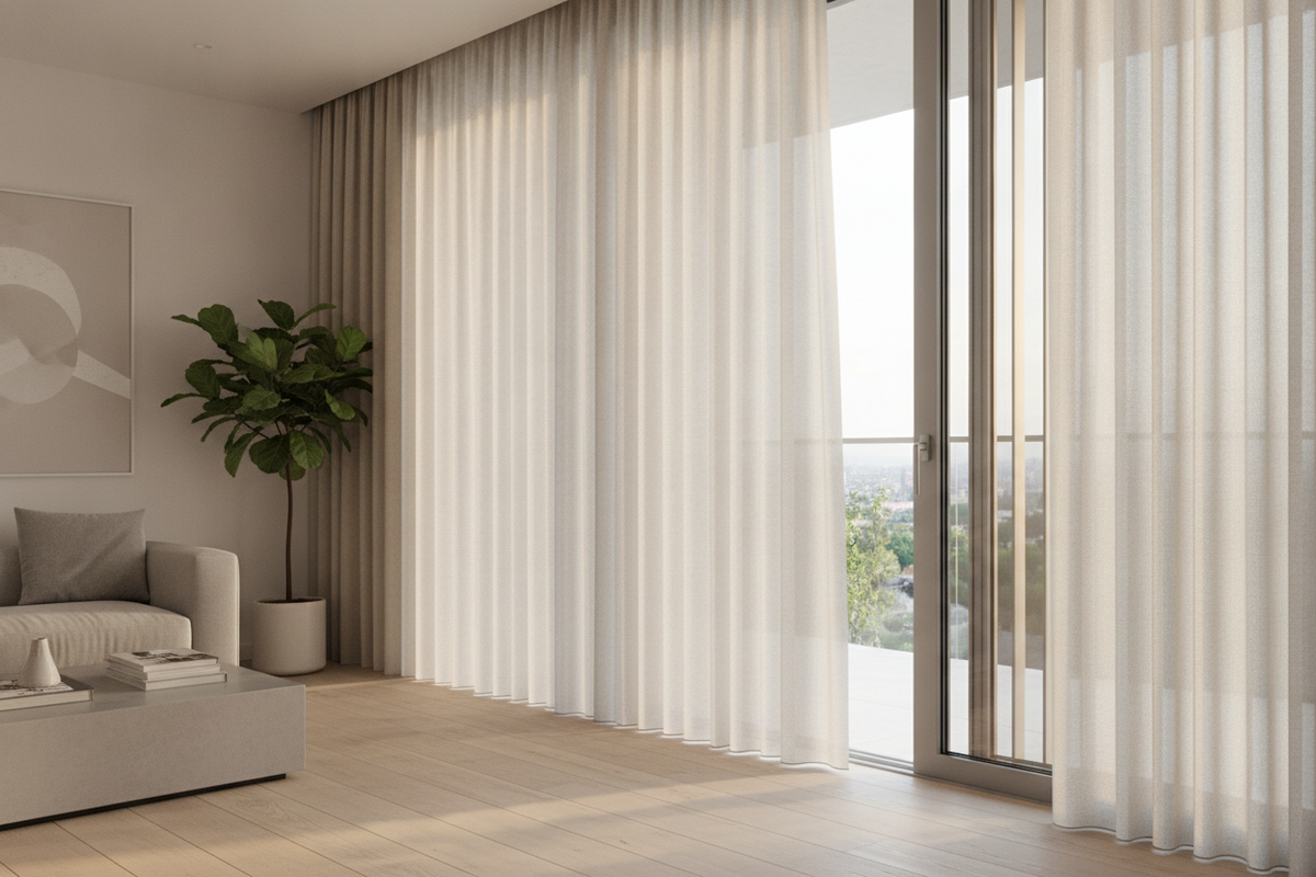 Long Blinds for Doors: Slat Dynamics, Clearance Engineering, and Smart Motorization