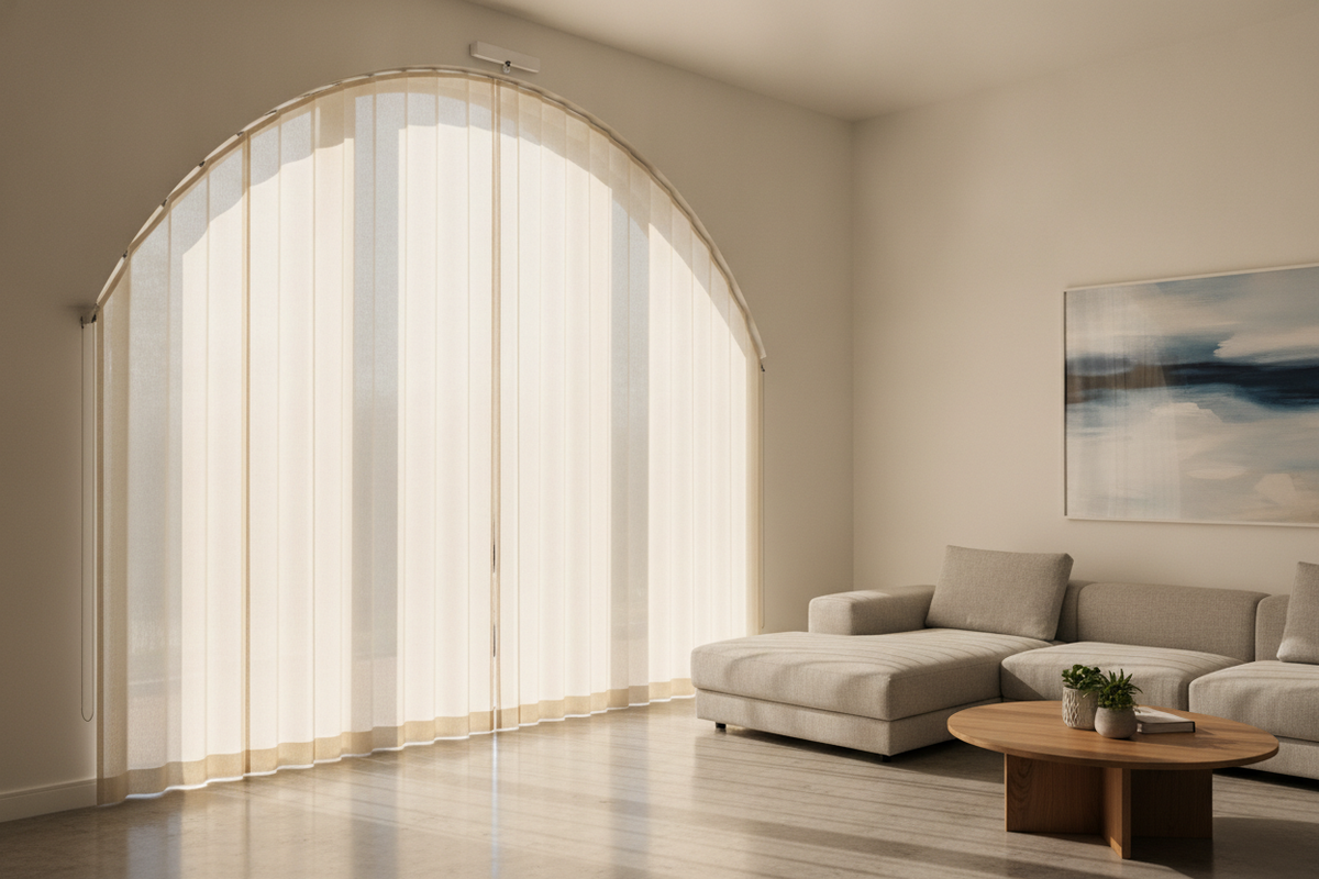 Quarter Arch Blinds Guide: Geometry, Custom Fit, and Smart Automation Pathways