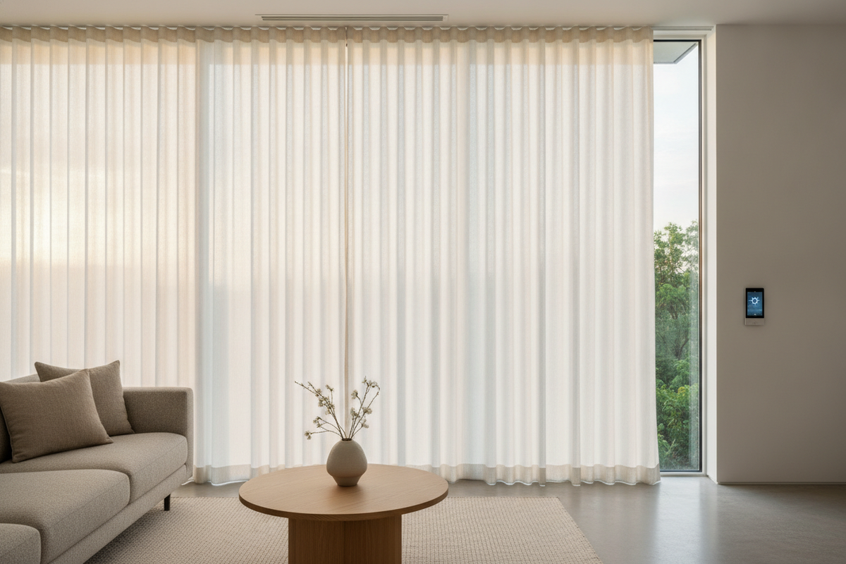 Vinyl Blinds Outdoor Guide: Zip Tracks, Porch Protection, and Smart Motor Automation