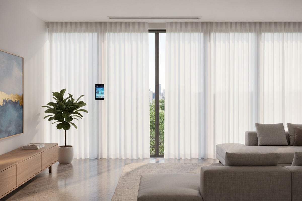 Shades for Living Room Spaces: Style Profiles, Light Balance, and Smart Motor Automation Guide