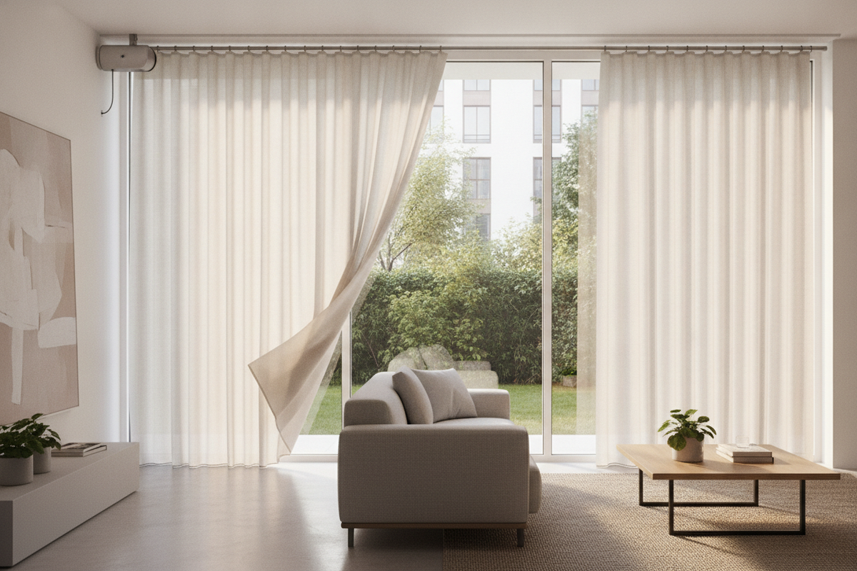 110 Inch Vertical Blind Headrail Guide: Track Mechanics, Splicing vs. Continuous Rails, and Smart Motorization