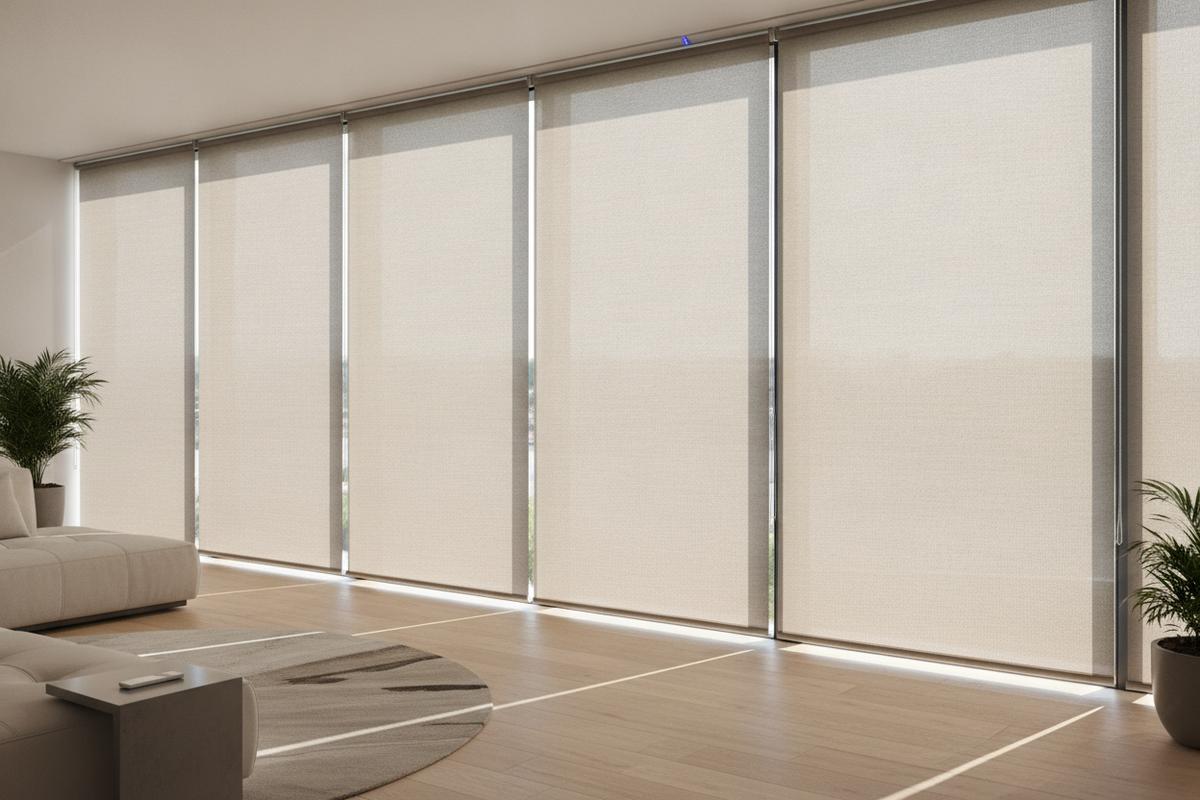 3 Blinds on 1 Headrail Guide: Spanning Wide Windows, Light Gap Dynamics, and Smart Motorization