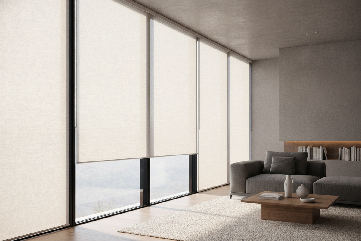 Solar Shades 5% Openness Guide: View Clarity, Glare Control, and Smart Motorization