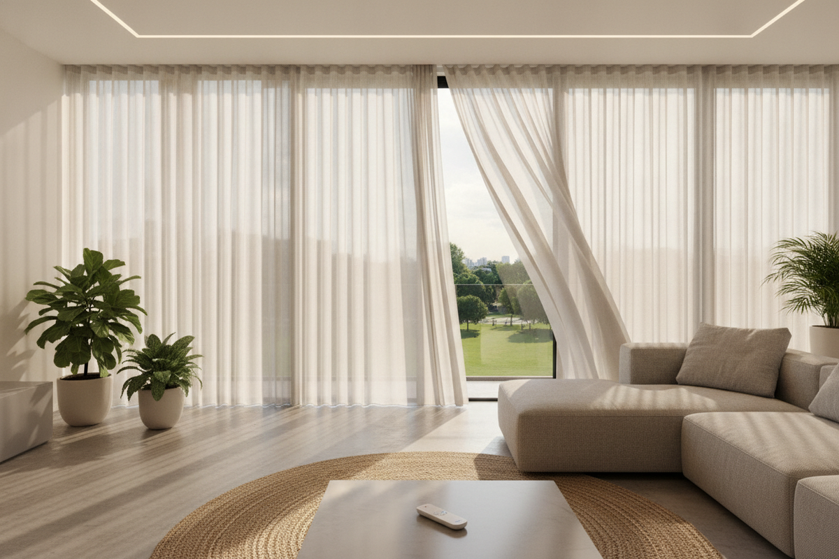 Motorized Indoor Solar Shades Guide: Power Systems, Remote Controls, and Light Management