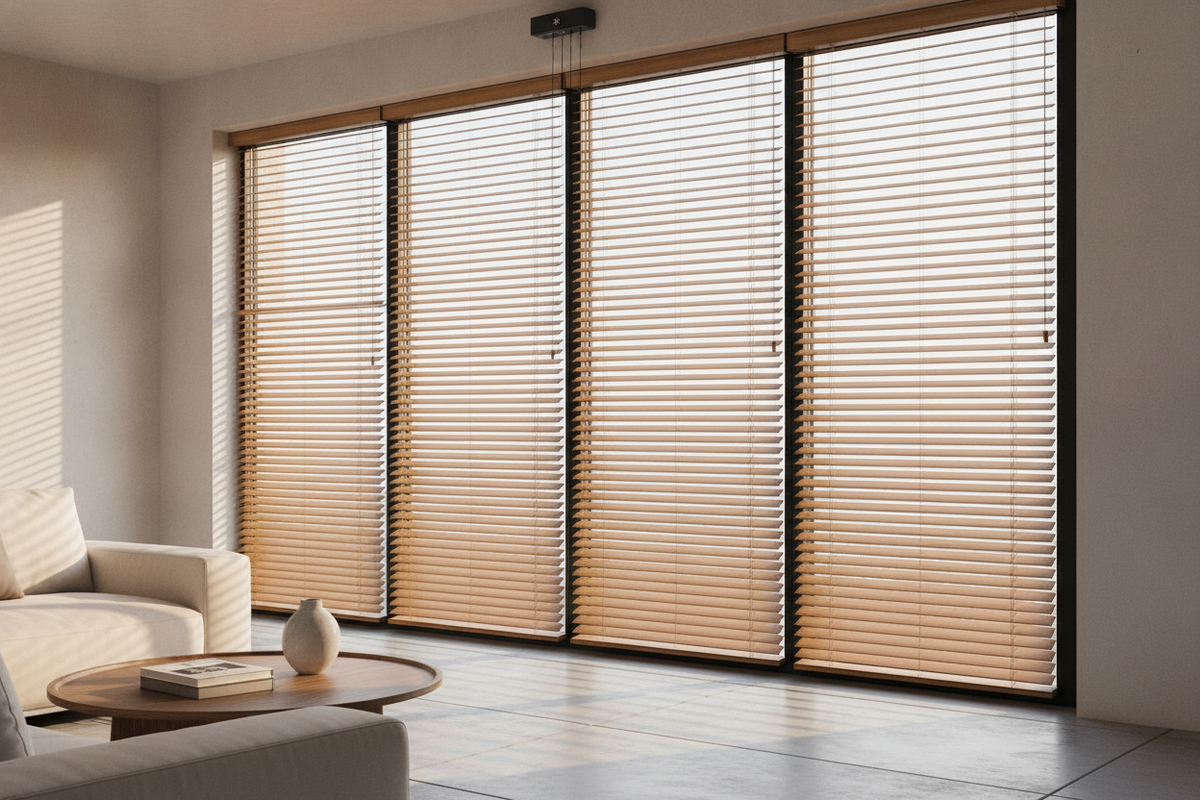 70-Inch Wide Faux Wood Blinds: Span Mechanics, Mounting, and Smart Automation