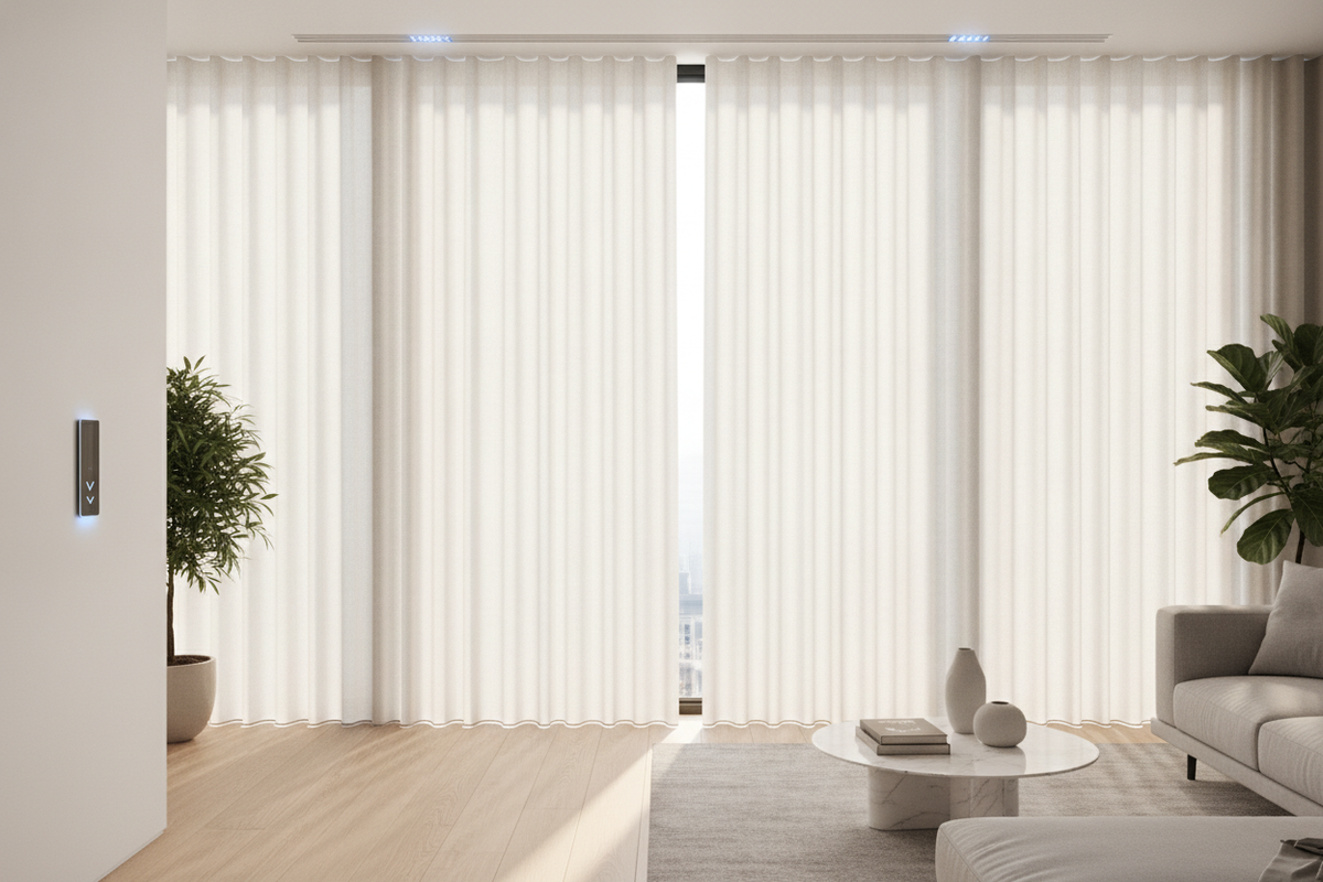 8 Foot Vertical Blinds for Large Openings: Track Dynamics, Clearance, and Smart Control