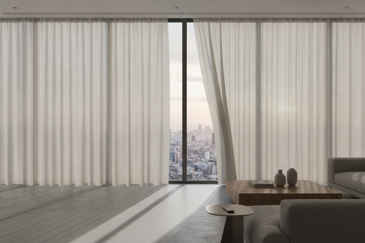 84-Inch Roller Shade Guide: Span Dynamics, Smart Motorization, and Mounting Strategies