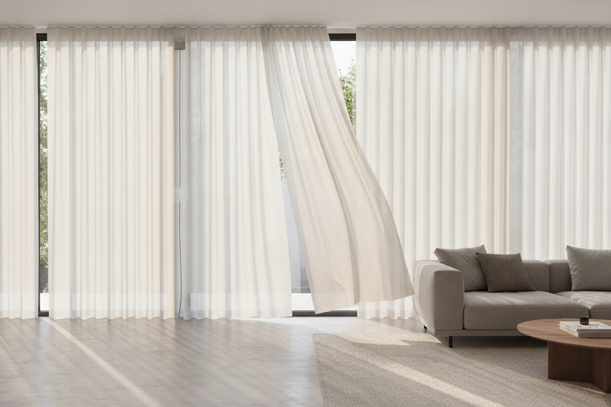 90-Inch Vertical Blinds Guide: Track Dynamics, Stack Clearance, and Smart Motorization