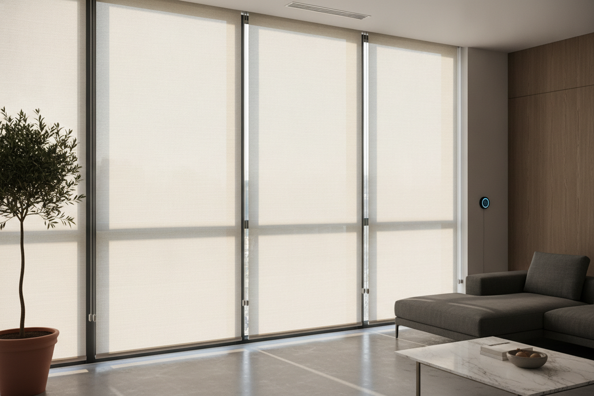 All-Weather Exterior PVC Roll-Up Sun Shades: Material Durability, Wind Anchoring, and Smart Automation