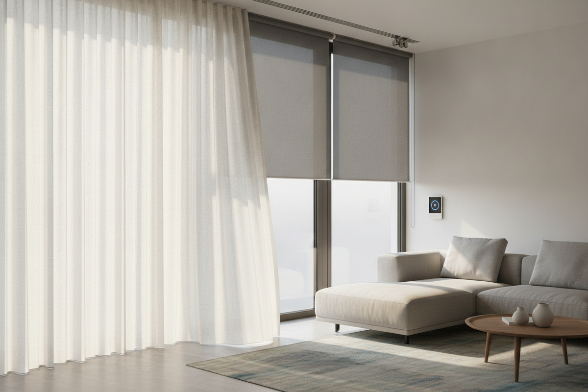 Bamboo Shade Curtain Guide: Layering Mechanics, Hardware Clearance, and Smart Drapery Automation