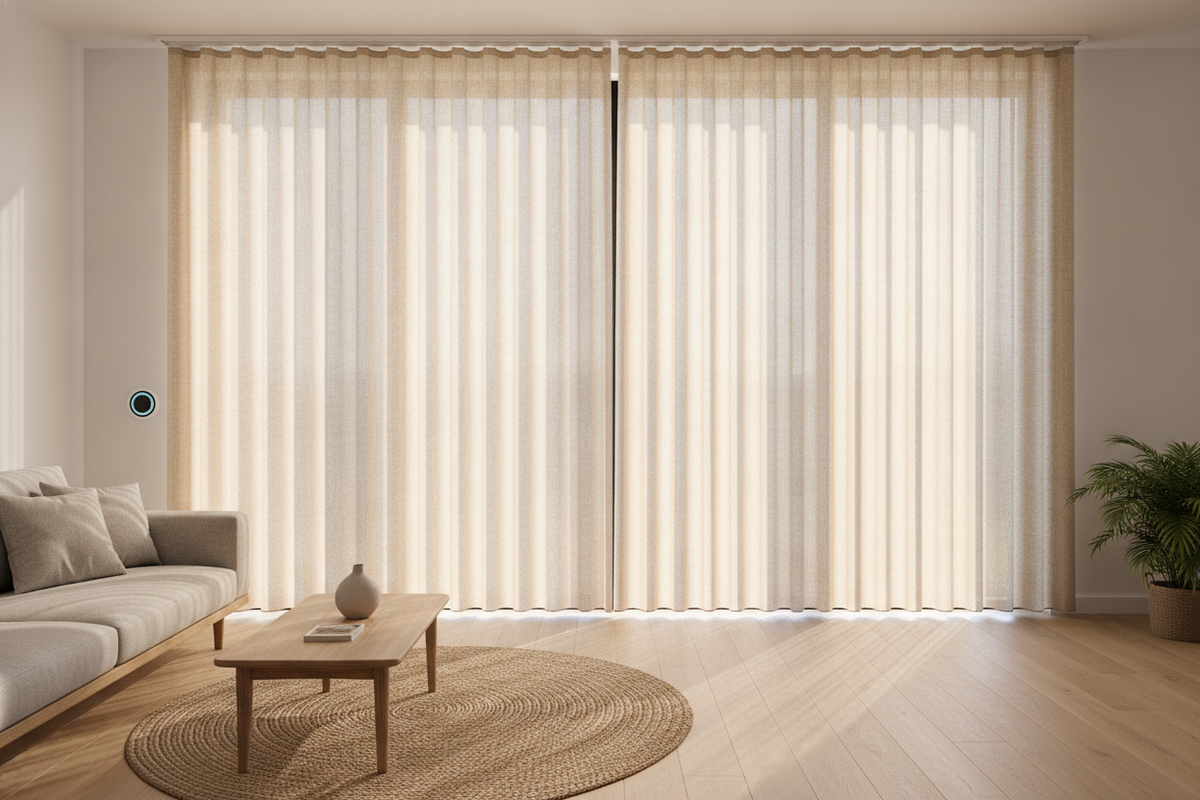 Beige Blinds Selection Guide: Undertones, Light Diffusion, and Smart Automation