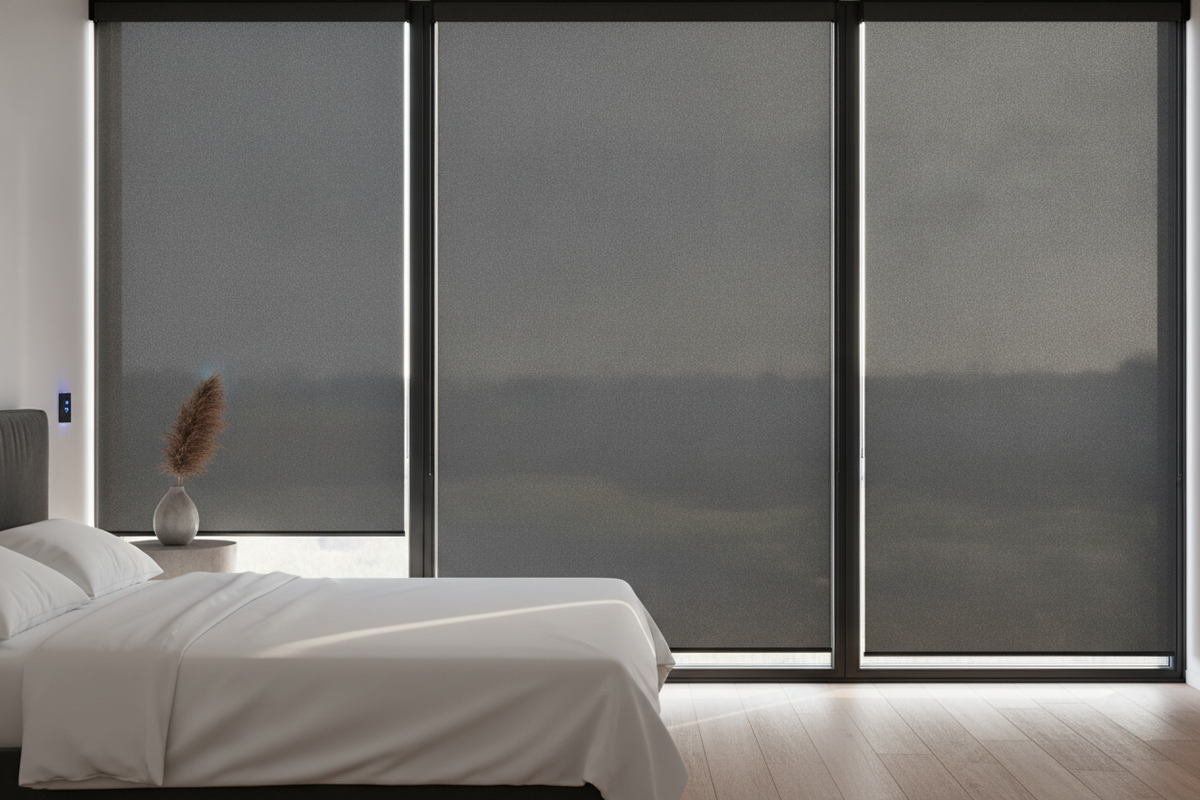 Blackout Outdoor Shades: Weather-Resistant Fabrics, Retention Tracks, and Smart Patio Automation