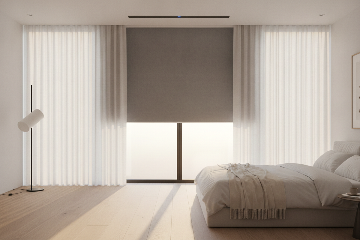 Blackout Blinds Over Blinds: Layering Techniques, Clearance Physics, and Smart Automation