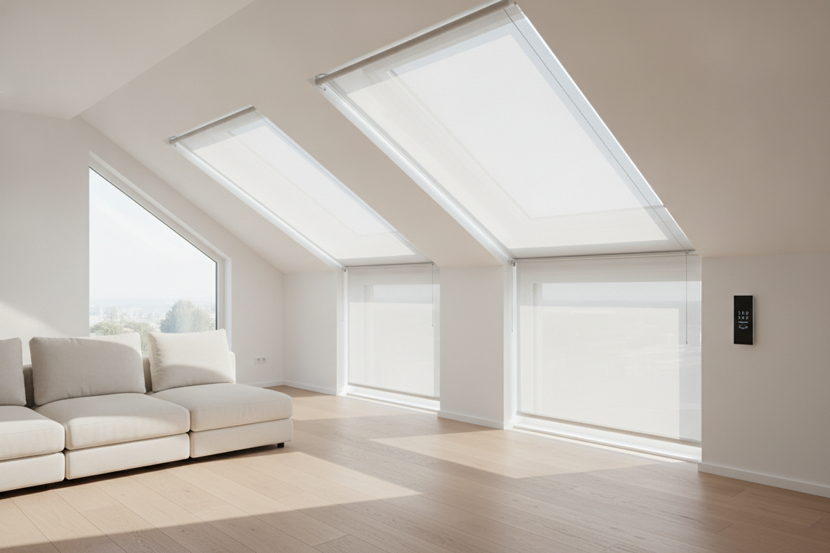 Skylights with Shades: Architectural Selection, Tension Mechanics, and Smart Automation