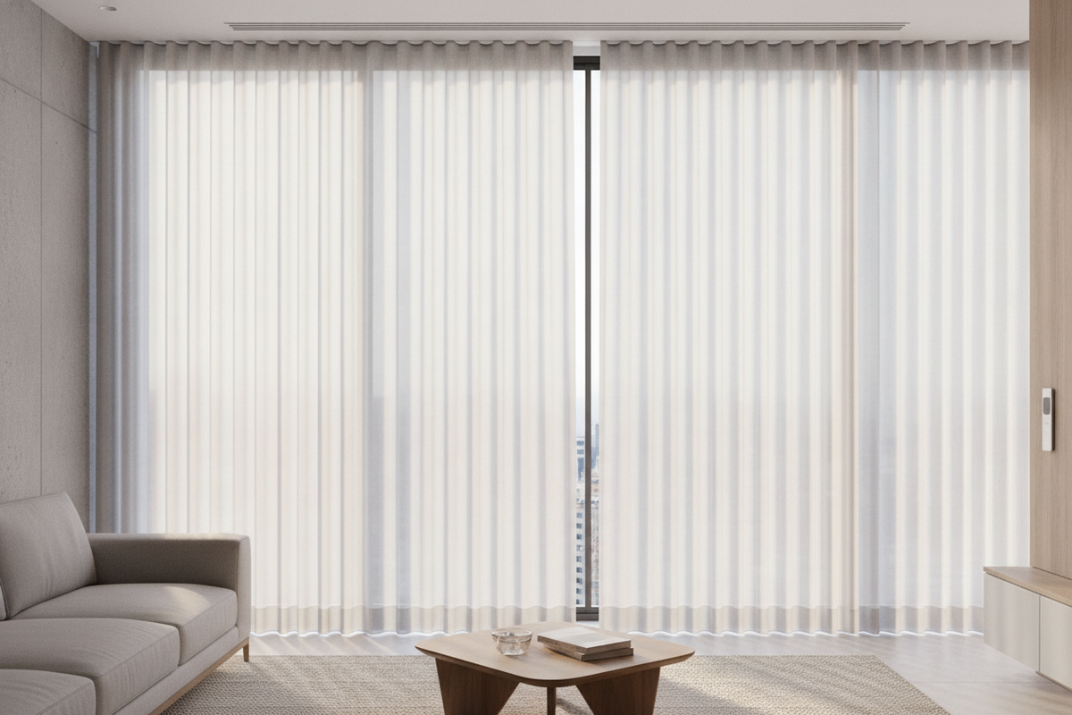 Blinds for Large Windows: Architectural Profiles, Deflection Management, and Motorization