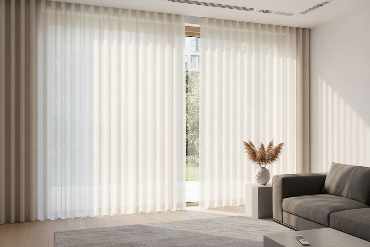 Blinds in Shades: Architecture, Hybrid Light Control, and Smart Motorization Framework