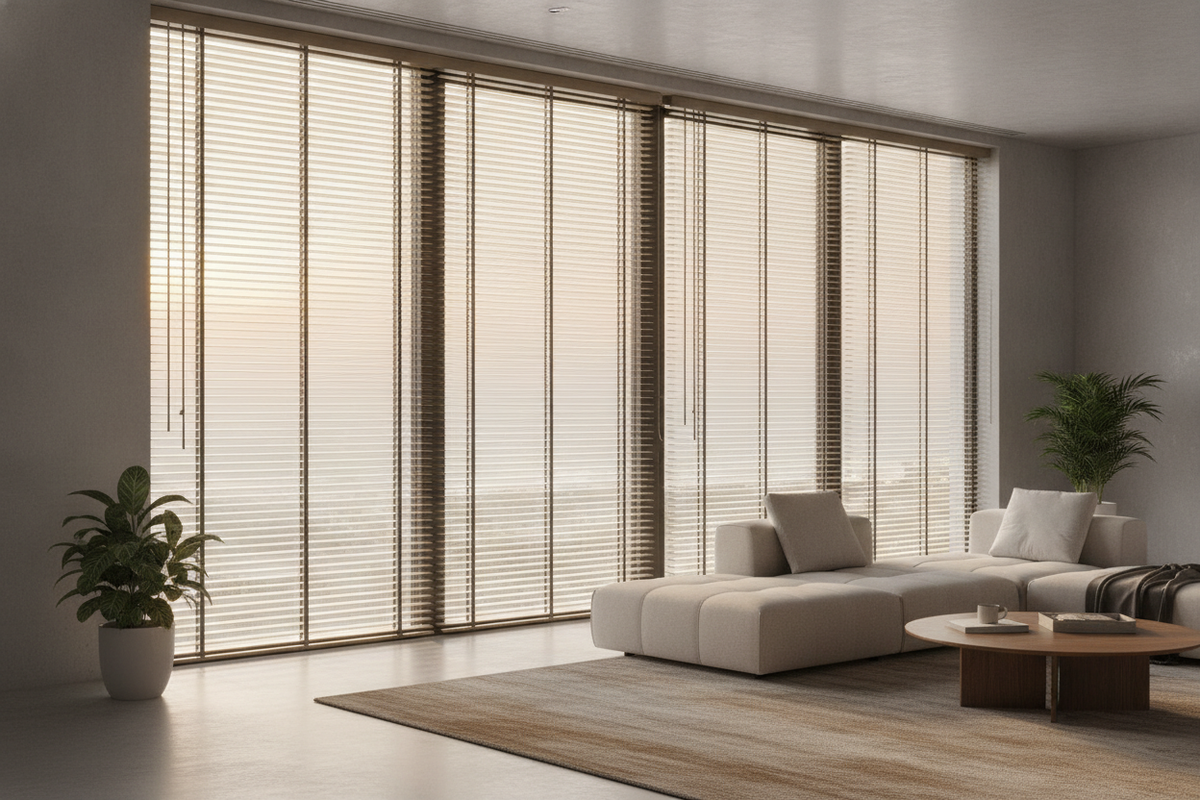 Horizontal Blinds: Slat Optics, Material Engineering, and Smart Motorization Framework