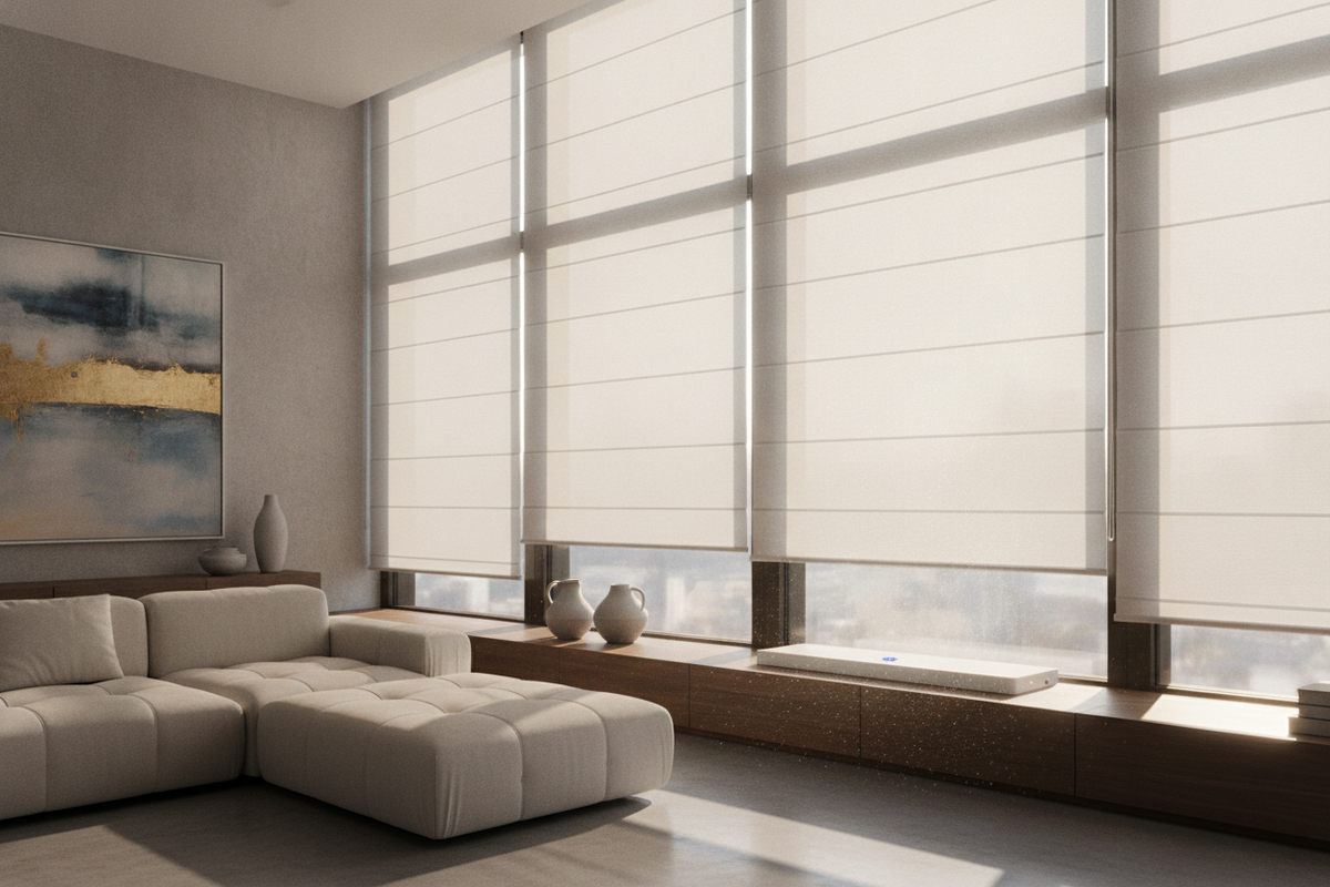 Blinds That You Push Up and Pull Down: Mechanics, Placement Constraints, and Smart Motorization