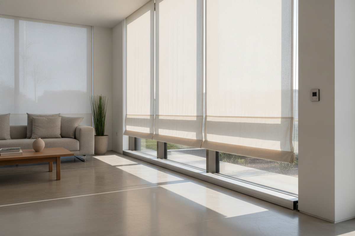 Bottom Up Shades: Floating Rail Mechanics, Privacy Physics, and Smart Motorization