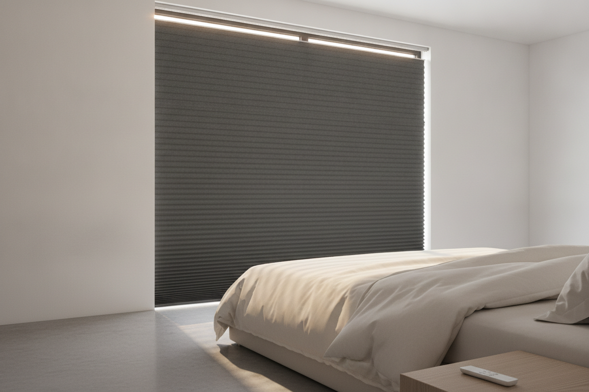 Blackout Cellular Blinds Guide: Honeycomb Mechanics, Light Blocking Physics, and Smart Motorization