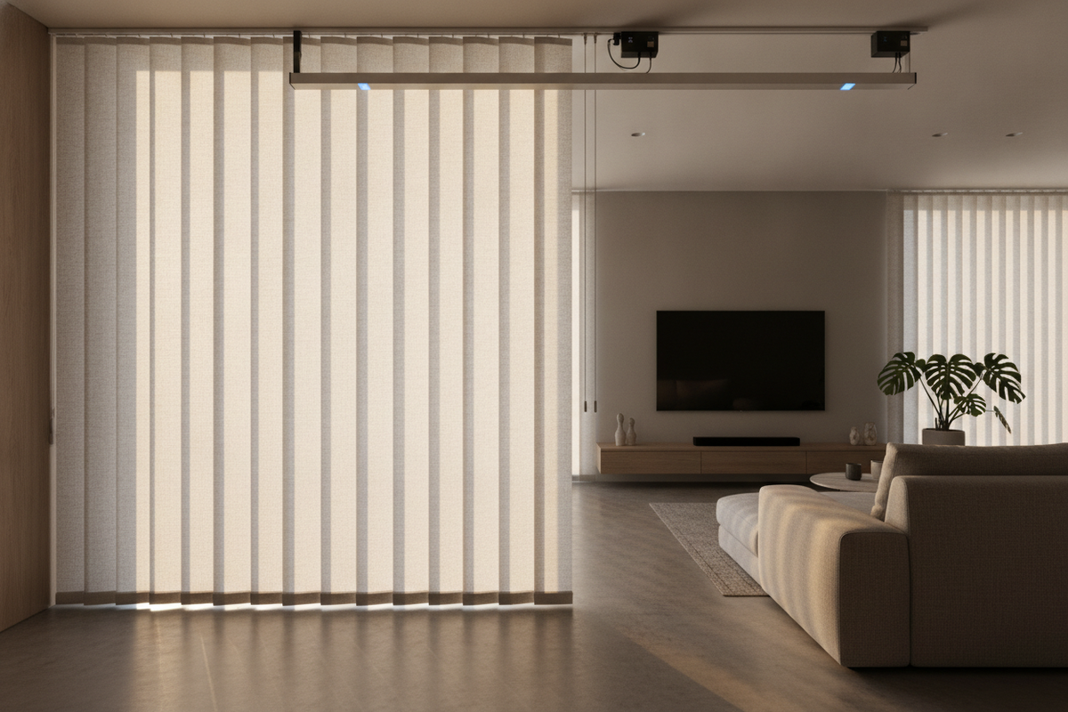 Translucent Vertical Blinds: Optical Diffusion, Track Mechanics, and Smart Automation Architecture