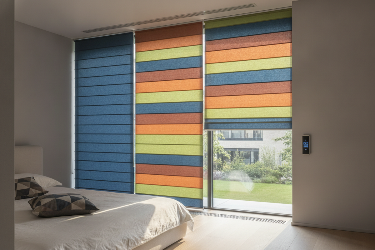 Colorful Blinds: Chromatic Design Principles, Material Dynamics, and Smart Automation Architecture
