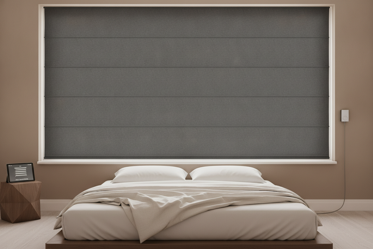 Blackout Roman Shades: Fabric Engineering, Cordless Architecture, and Smart Motorization Guide
