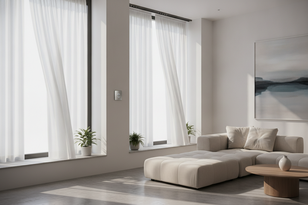 Drapes for Narrow Windows: Fabric Proportions, Stackback Clearance, and Smart Track Automation