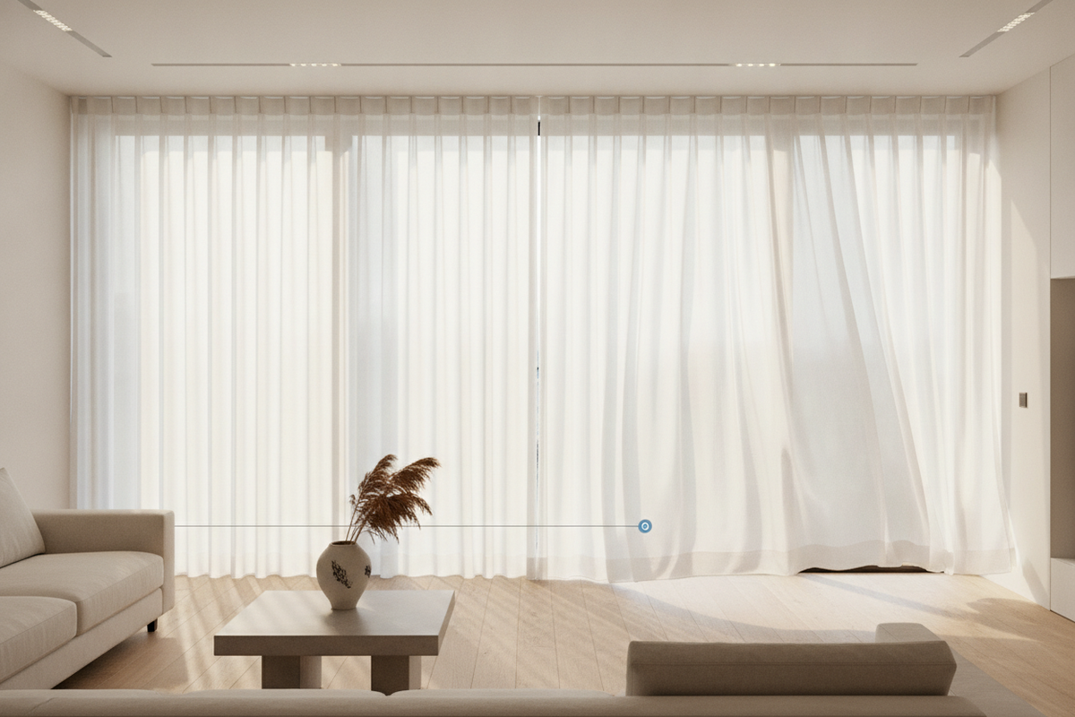 Cordless Sheer Shades: Fabric Architecture, Tension Mechanics, and Smart Motorization Integration