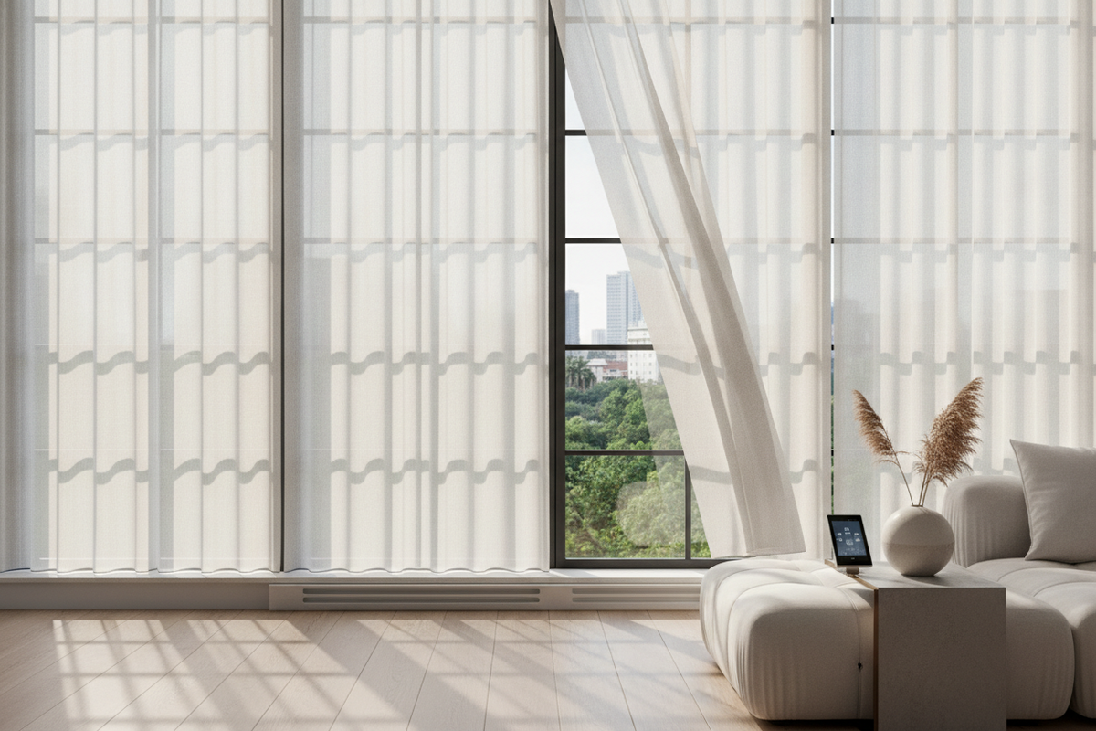 Roman Wood Shades: Material Mechanics, Fold Geometry, and Smart Motorization Architecture