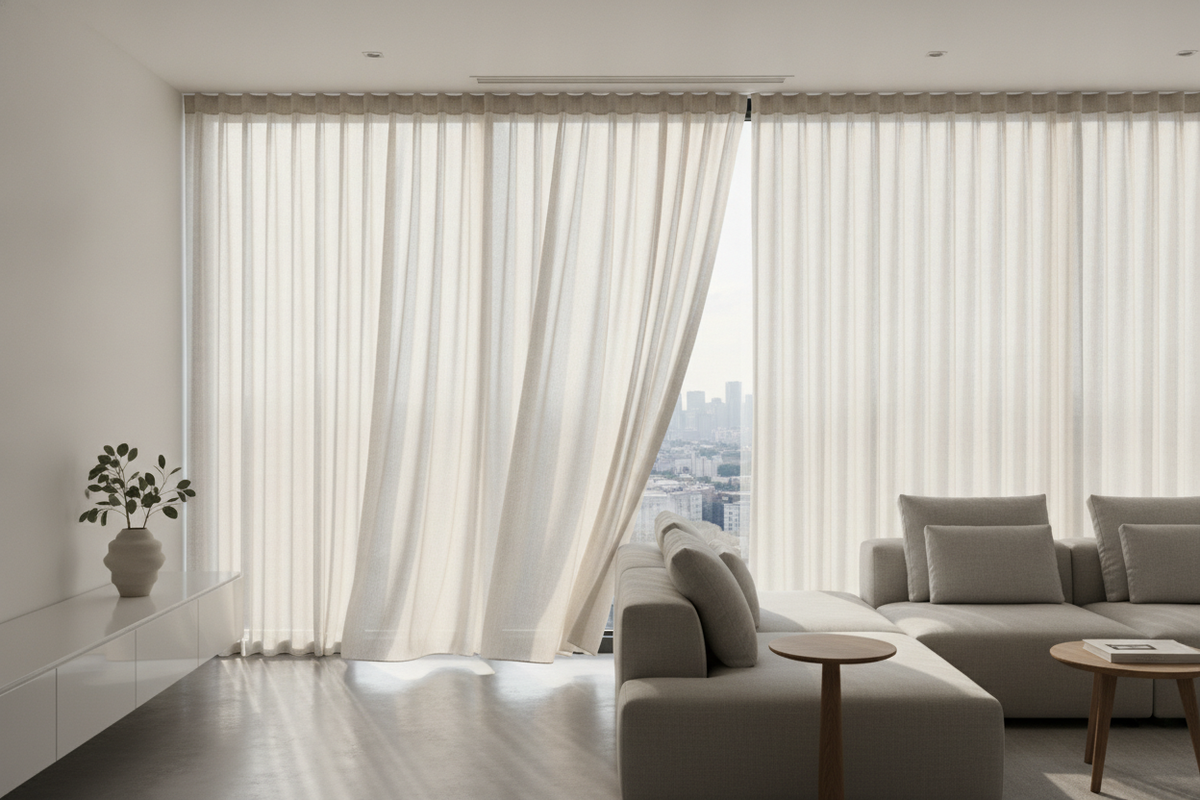Apartment Vertical Blinds: Non-Destructive Concealment, Fabric Upgrades, and Smart Traversing Architecture