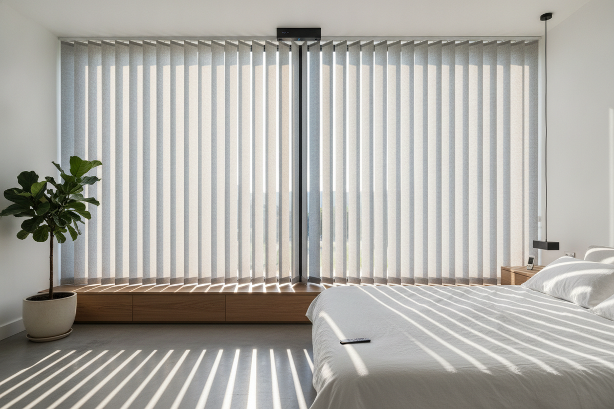 Vertical Blinds Design Architecture: Slat Geometry, Color Dynamics, and Smart Motorization Systems