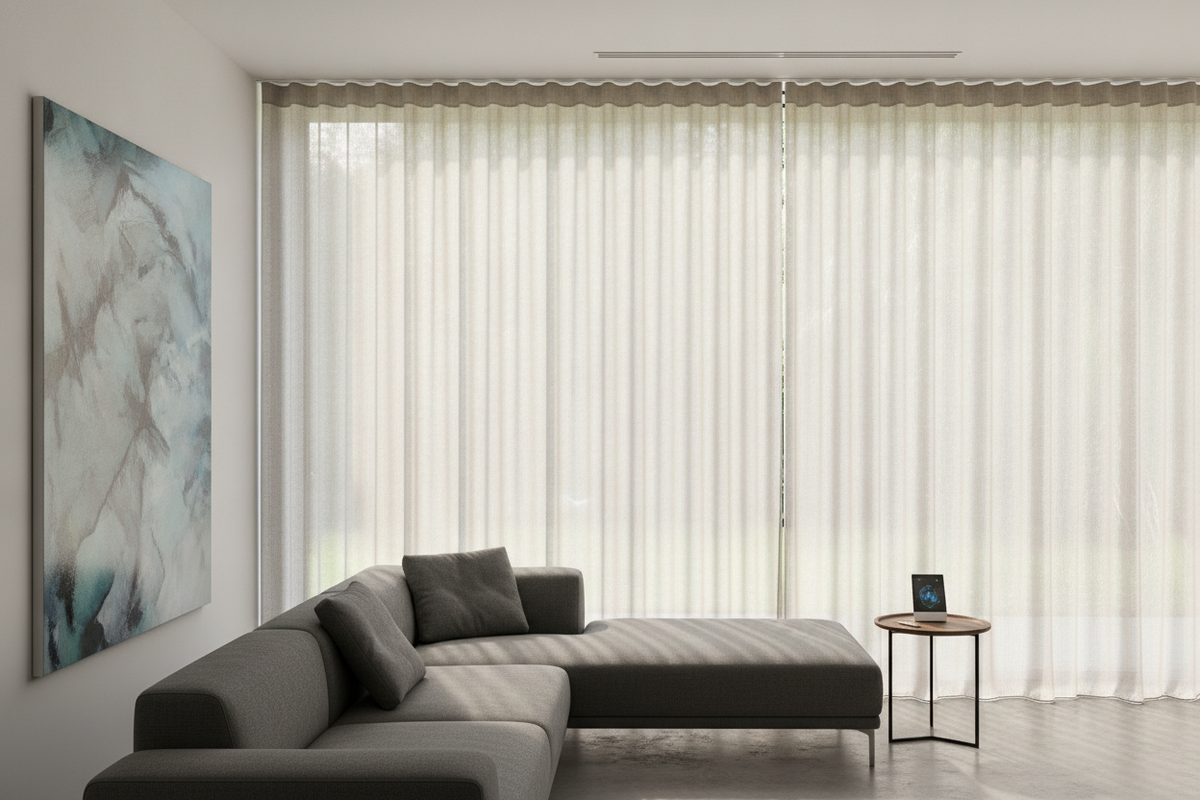 Modern Shades Design: Integrating Fabric Aesthetics, Mounting Profiles, and Smart Home Automation