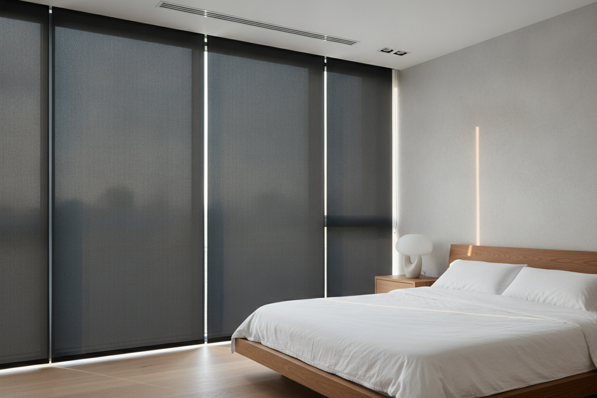 Design Solution Blackout Curtains: Architectural Drapery, Light Sealing, and Smart Track Motorization