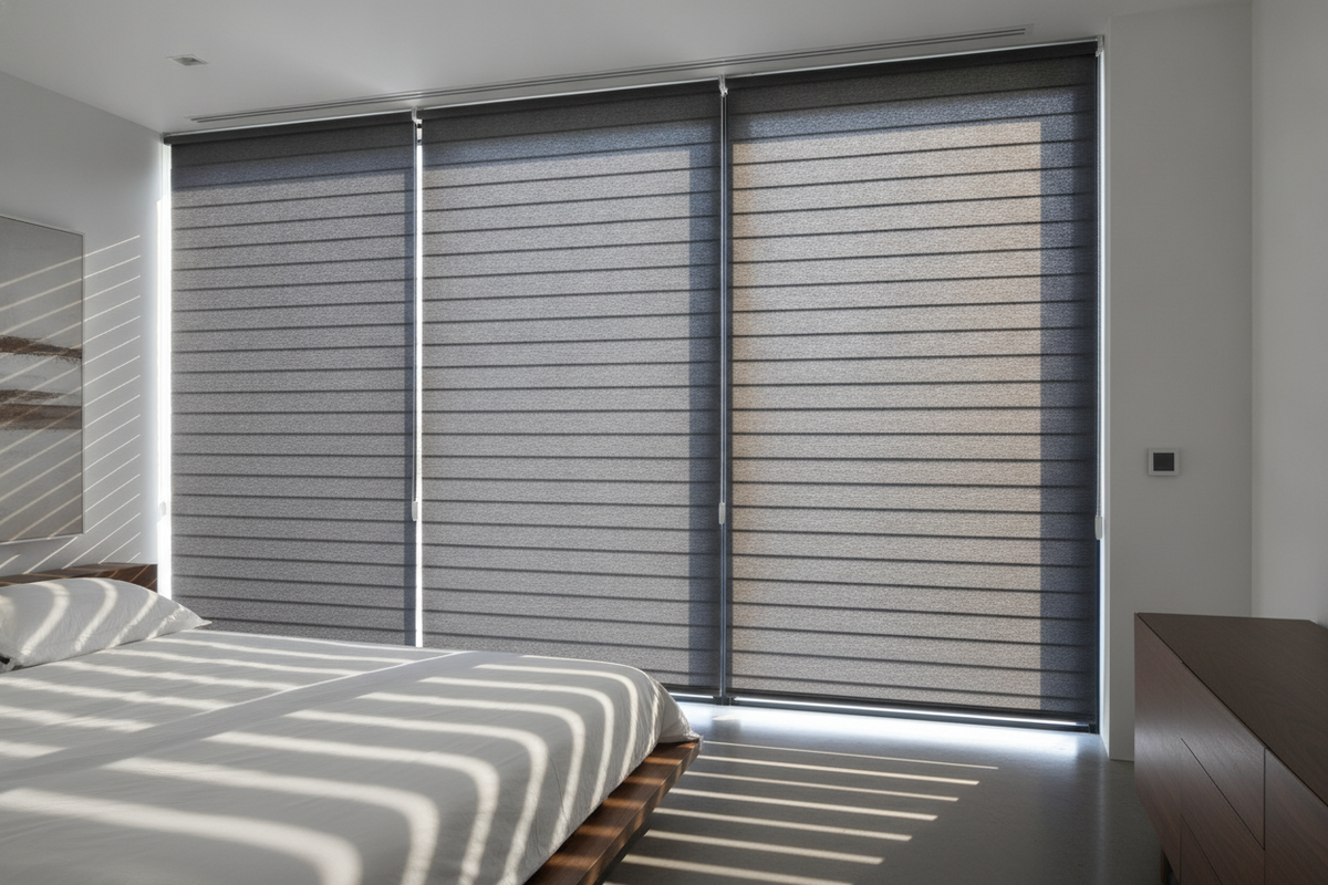 Dim Out Blinds Architecture: Optical Mechanics, Wide Window Spans, and Smart Motor Automation