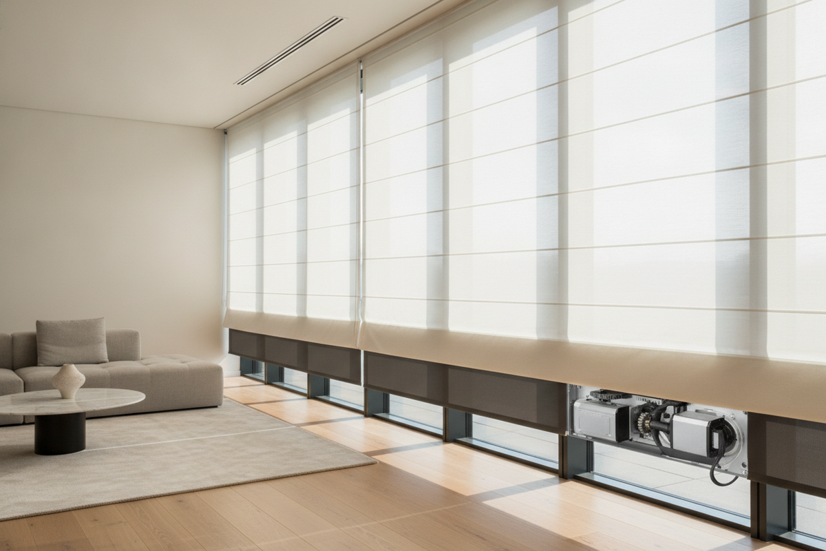 Window Zebra Shades Architecture: Dual-Layer Optical Mechanics, Casing Geometry, and Smart Motor Automation