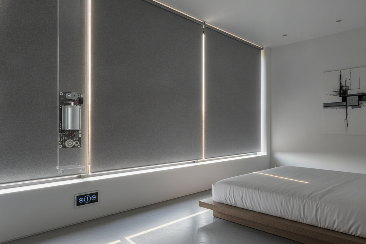 Auto Blackout Shades Architecture: Motorization Mechanics, Light-Gap Physics, and Smart Automation