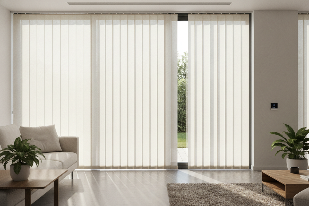 Fabric Patio Door Vertical Blinds: Fabric & Motor Guide