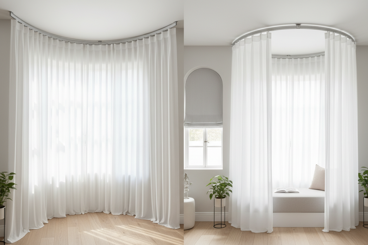 Curved Curtain Tracks That Actually Work: A Practical Guide for Bays, Arches, and Ceilings