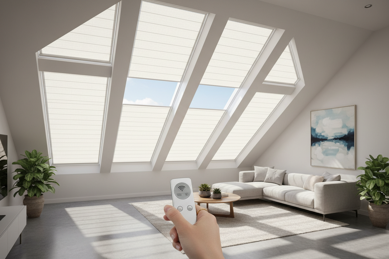 Effortless Comfort with Remote Control Skylight Blinds