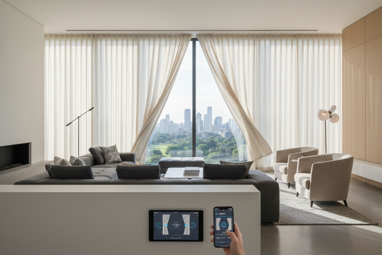 Effortless Living with Motorised and Smart Curtain Systems
