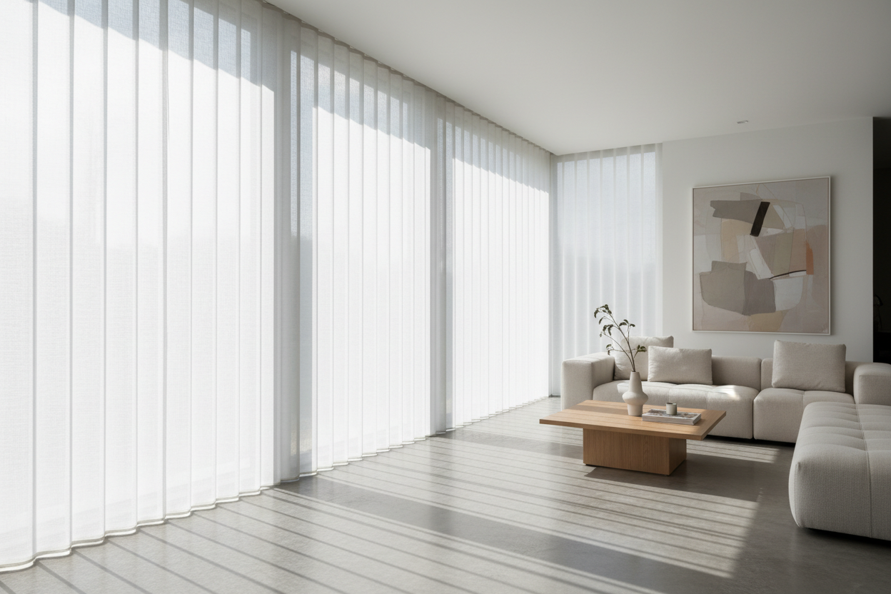 Elegant Light Control with Sheer Blinds and Shades