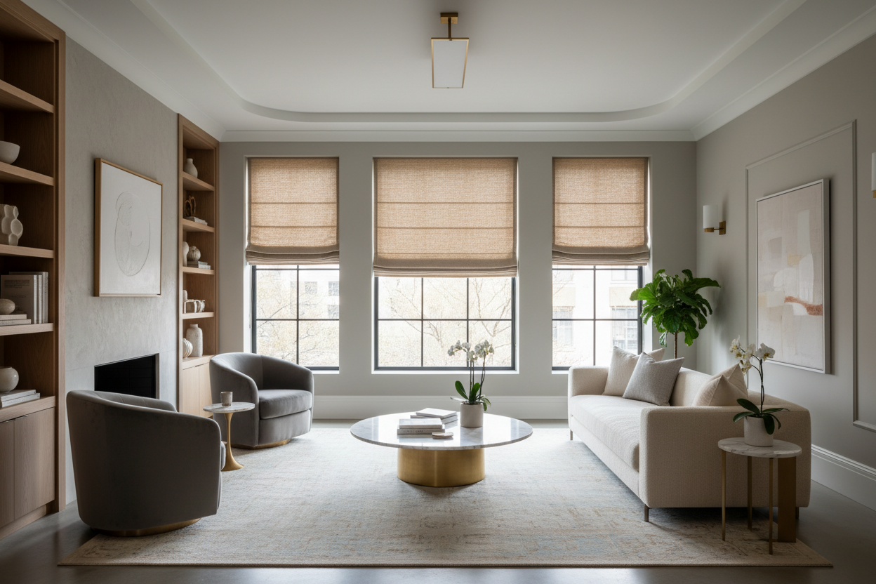 Elegant Window Solutions with Shades Stuart's Design Expertise